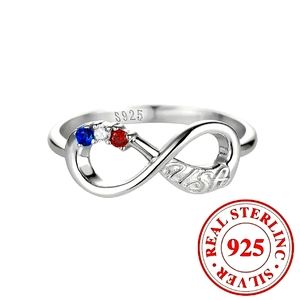S925 "USA Forever" Eternity Knot Ring
